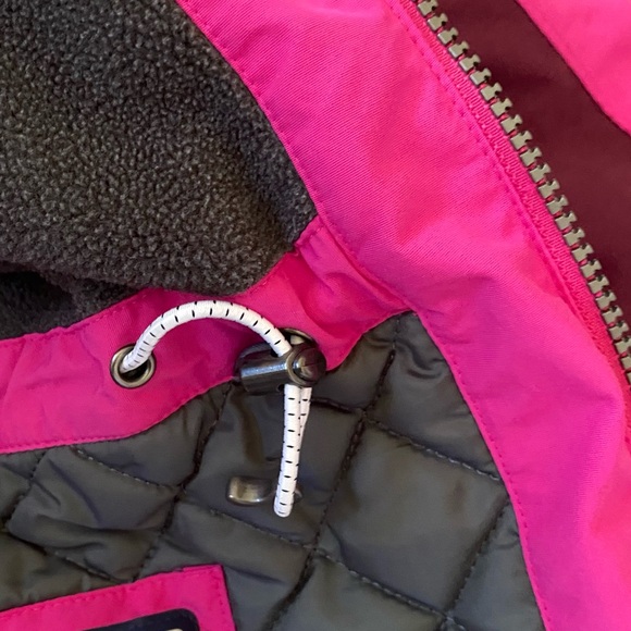 Lands' End Insulated Pink and Burgundy Puffer Jacket - Picture 10 of 12